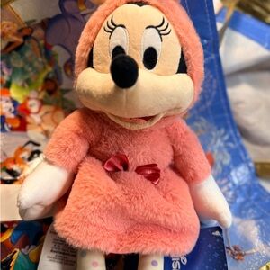 Disney Parks 2026 Happy Easter Minnie Mouse Pink Easter Bunny Plush New